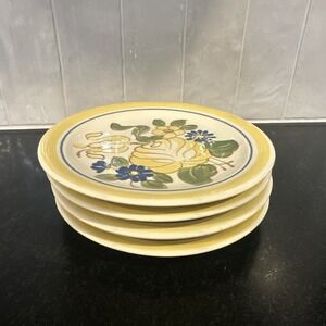 Redwing Pottery Brittany Dessert Plates 6 Inch Set Of 4